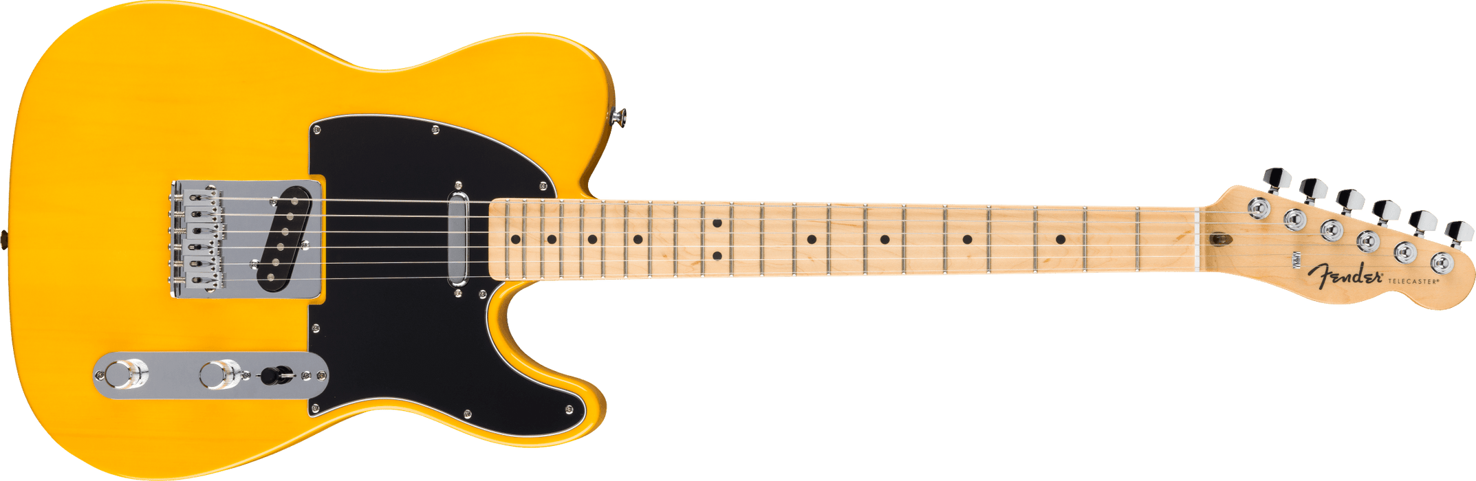 Fender Standard Telecaster®, Maple Fingerboard, Black Pickguard, Butterscotch Blonde