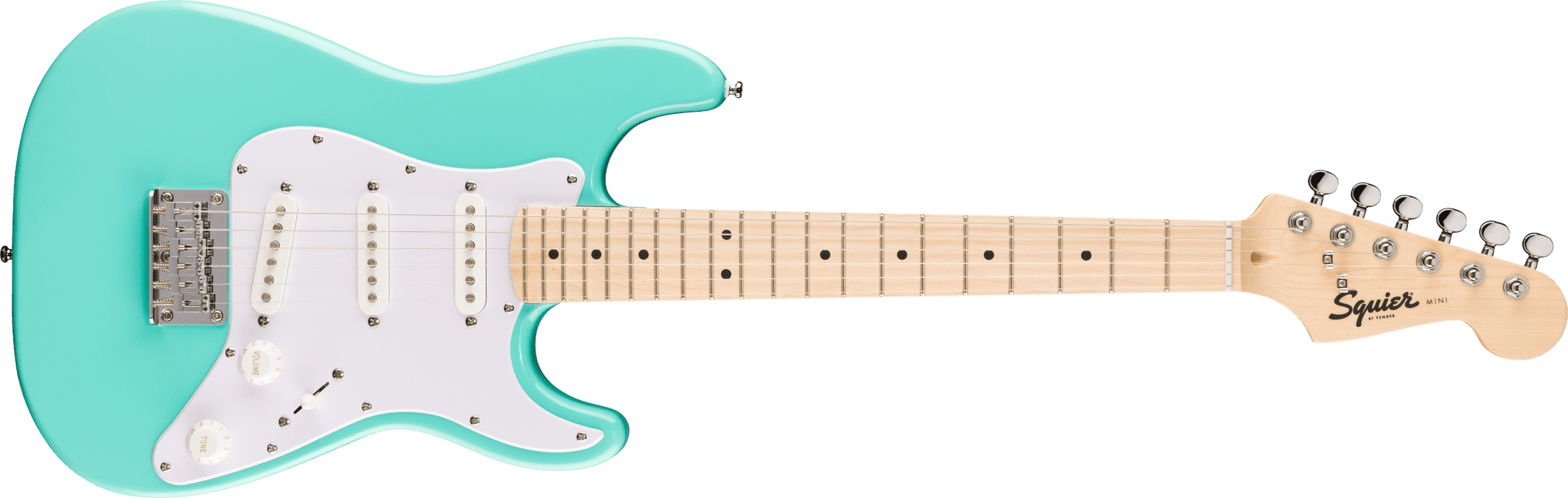 Fender Squier Mini Stratocaster®, Laurel Fingerboard, Sea Foam Green