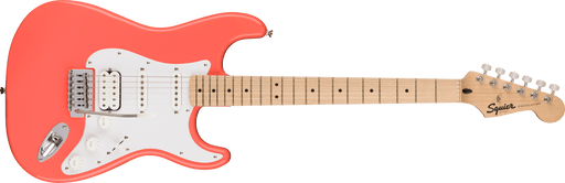 Squier Sonic™ Stratocaster® HSS, Maple Fingerboard, White Pickguard, Tahitian Coral - Guitar Warehouse