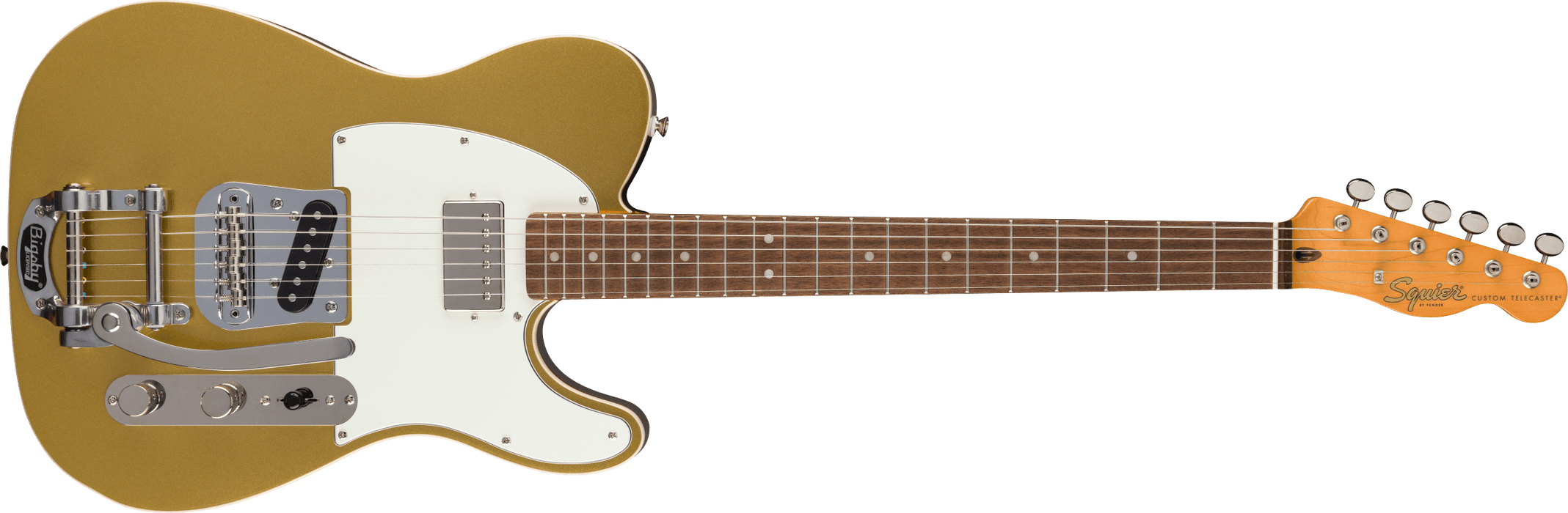 Squier Classic Vibe™ Custom Telecaster® SH with Bigsby, Aztec Gold