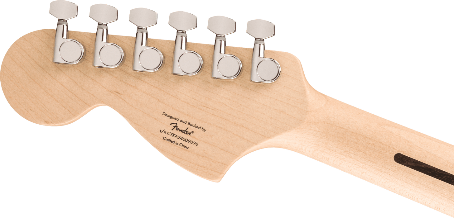 Fender Squier Affinity Series® Jaguar®, Laurel Fingerboard, Black Pickguard, 3-Color Sunburst