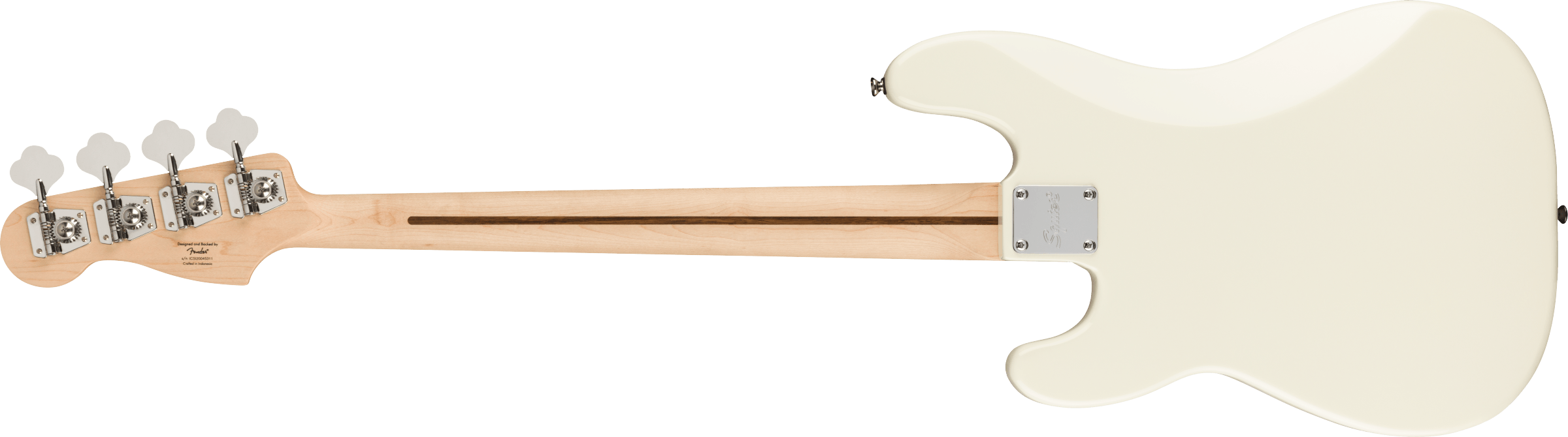 Fender Squier Affinity Series® Precision Bass® PJ, Maple Fingerboard, Black Pickguard, Olympic White