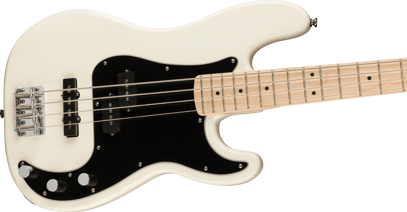 Fender Squier Affinity Series® Precision Bass® PJ, Maple Fingerboard, Black Pickguard, Olympic White