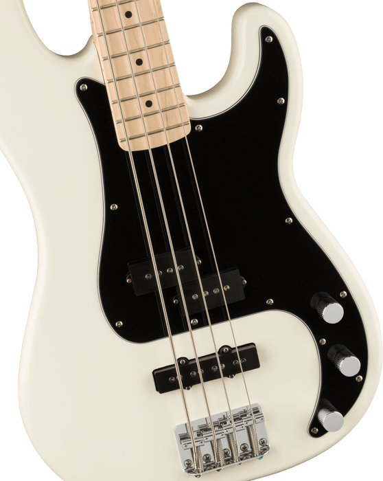 Fender Squier Affinity Series® Precision Bass® PJ, Maple Fingerboard, Black Pickguard, Olympic White