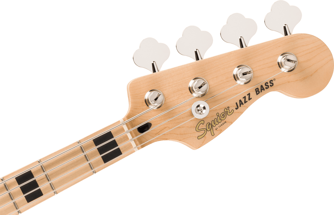 Fender Squier Affinity Series® Active Jazz Bass®, Maple Fingerboard, Black Pickguard, Olympic White