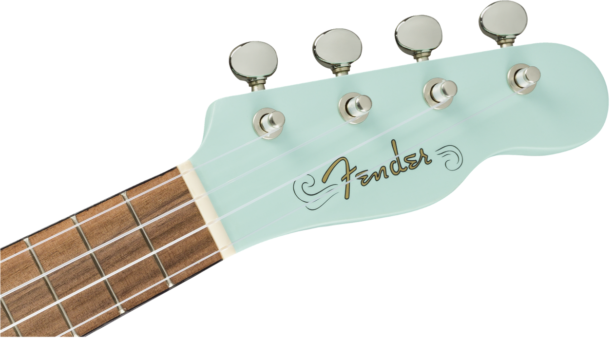 Fender Venice Soprano Uke, Walnut Fingerboard, Daphne Blue