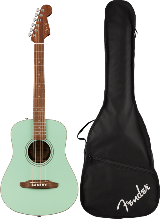 Fender California Standard Redondo™ Mini with Bag, Spruce Top, Surf Green