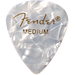 Premium Celluloid 351 Shape Picks, Medium, White Moto, 12-Pack - Guitar Warehouse