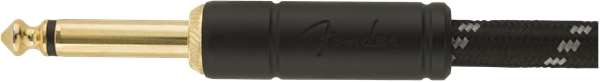 Fender Deluxe Series Instrument Cable, Straight/Straight, 10', Black Tweed