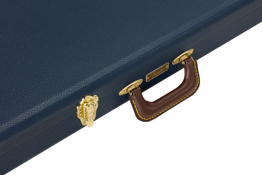 Fender Classic Series Wood Case Strat/Tele, Navy Blue - Guitar Warehouse