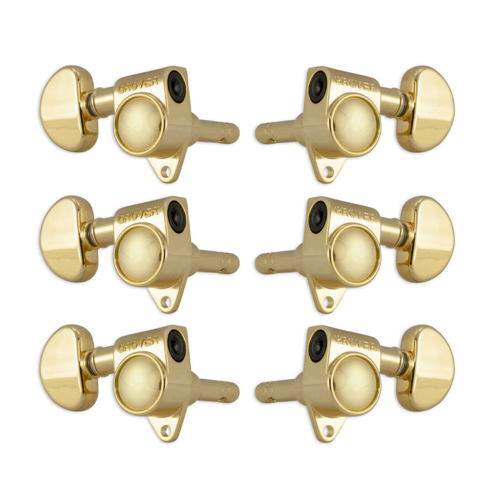 Grover Original Locking Rotomatics Machineheads ~ 3+3 ~ Gold