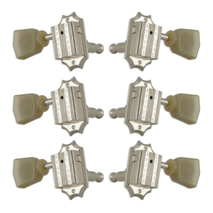 Grover Vintage Machineheads ~ 3+3 ~ Nickel