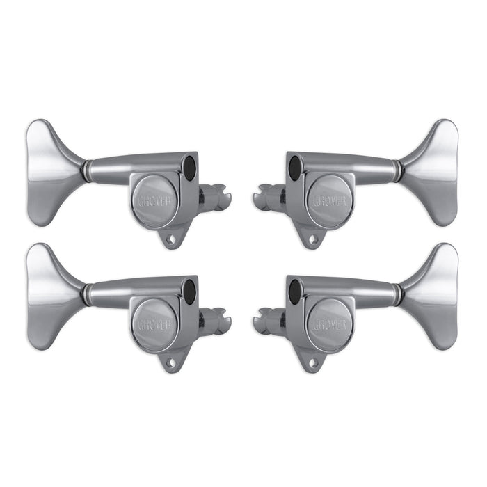 Grover Mini Bass Machineheads ~ 2+2 ~ Chrome