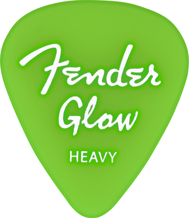 Fender Glow In The Dark 351 Picks, 12-Pack - Assorted Gauges - Guitar Warehouse