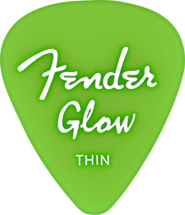 Fender Glow In The Dark 351 Picks, 12-Pack - Assorted Gauges - Guitar Warehouse