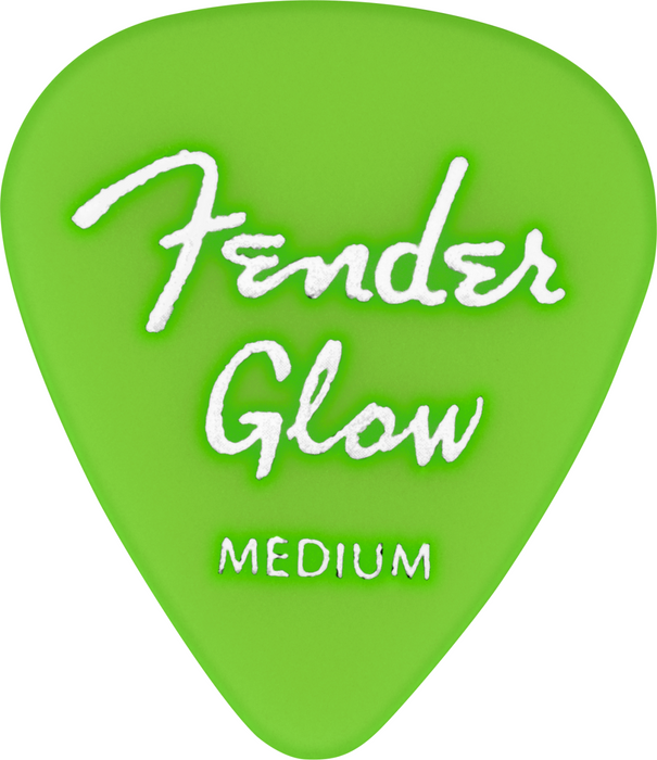 Fender Glow In The Dark 351 Picks, 12-Pack - Assorted Gauges - Guitar Warehouse