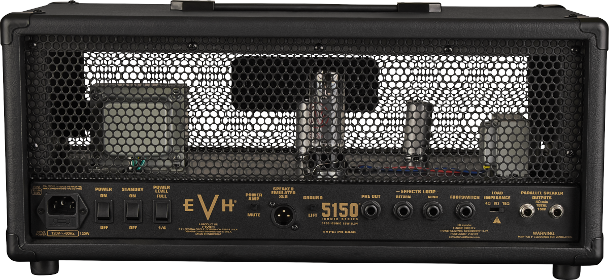 EVH® 5150® Iconic® Series 15W EL34 Head w/Footswitch - Black 230V