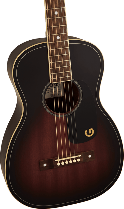 Jim Dandy™ Parlor, Walnut Fingerboard, Black Pickguard, Deep Cherry Burst