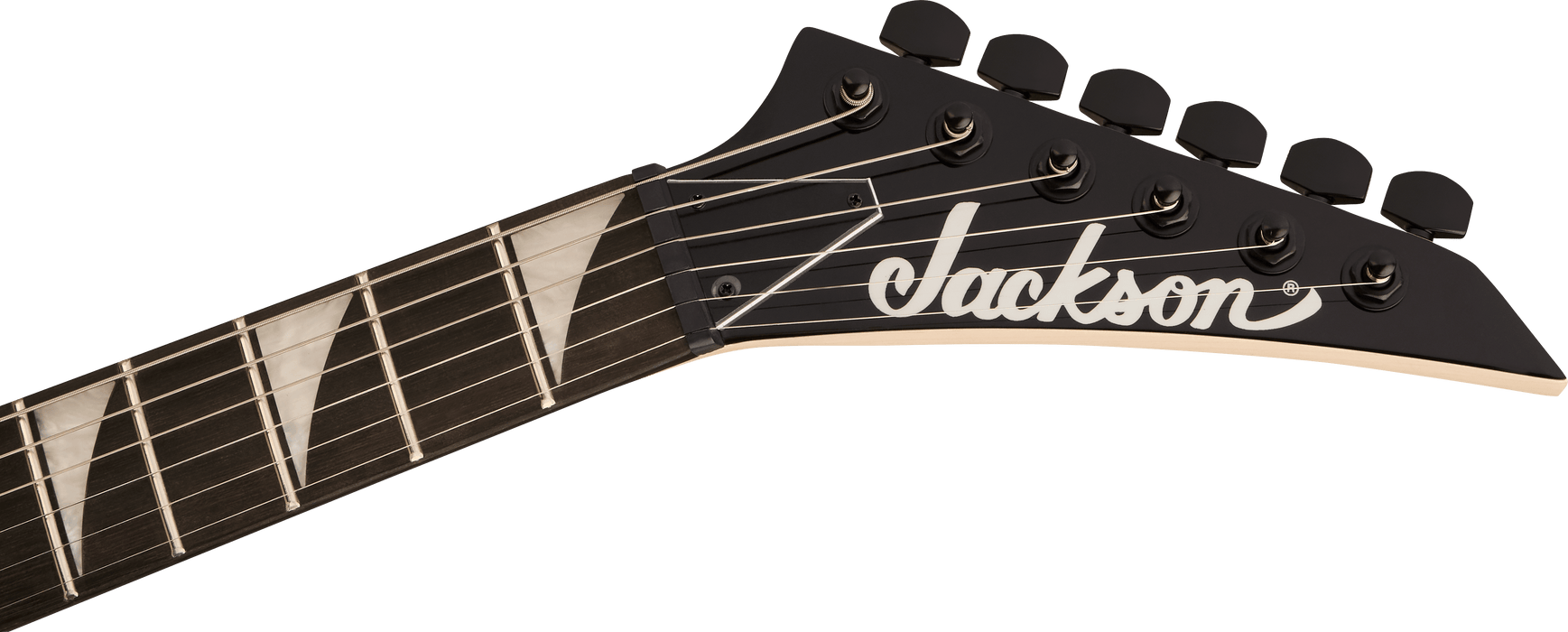 Jackson JS Series RR Minion JS1XM, Amaranth Fingerboard, Snow White with Black Pin Stripes