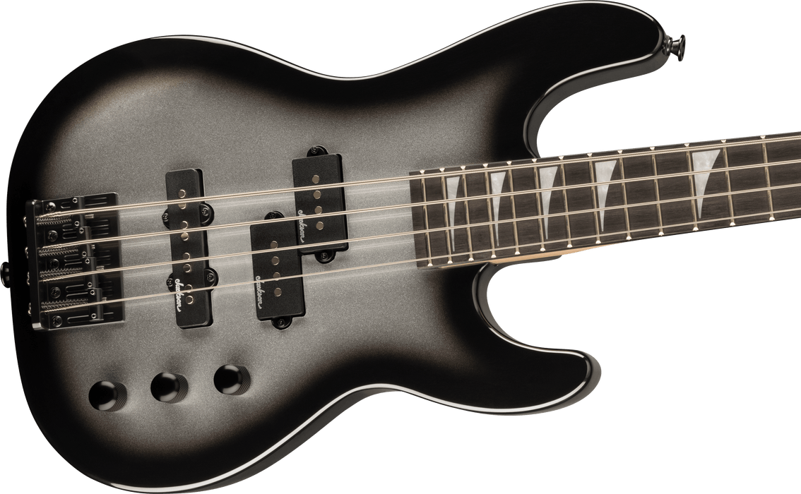 Jackson Limited Edition JS Series Concert™ Bass Minion JS1X, Amaranth Fingerboard, Silverburst
