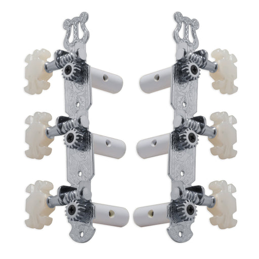 Grover Classic Guitar Machineheads ~ 3+3 ~ Chrome