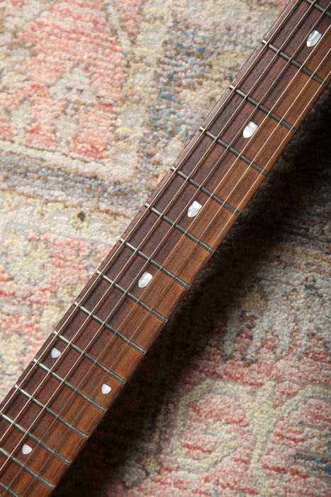 Pre-Owned Sterling by Music Man Majesty MAJ100 - Ice Crimson Red - John Petrucci Signature Guitar - Guitar Warehouse