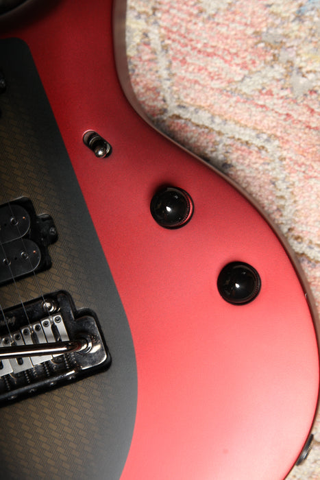 Pre-Owned Sterling by Music Man Majesty MAJ100 - Ice Crimson Red - John Petrucci Signature Guitar - Guitar Warehouse