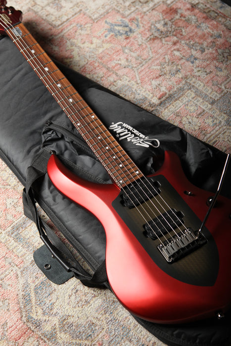 Pre-Owned Sterling by Music Man Majesty MAJ100 - Ice Crimson Red - John Petrucci Signature Guitar - Guitar Warehouse
