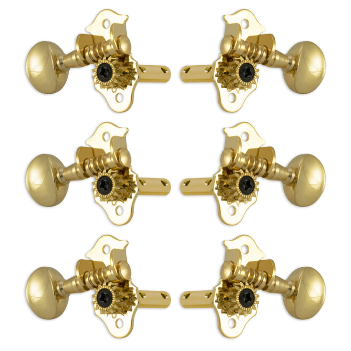 Grover STA-TITE Machineheads ~ 3+3 ~ Horizontal ~ Gold