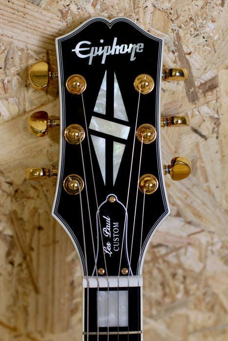 2020 Epiphone Les Paul Custom Ebony w/Hardcase - Pre-Owned