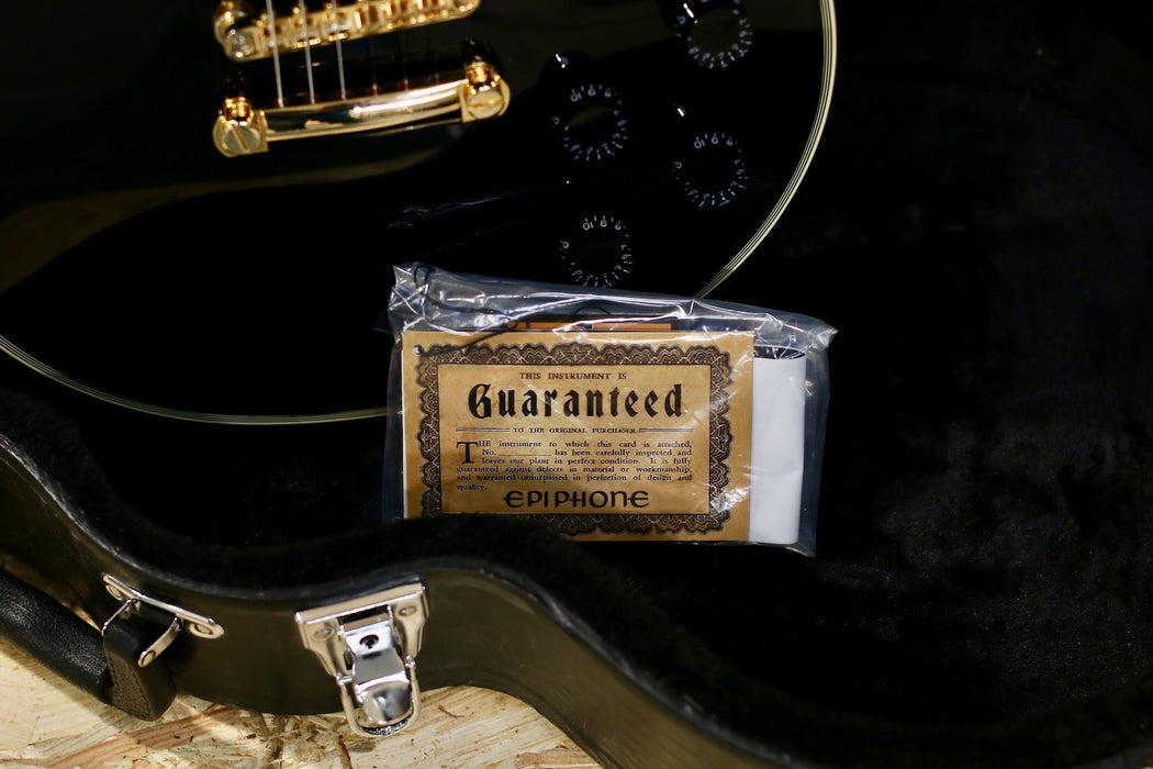 2020 Epiphone Les Paul Custom Ebony w/Hardcase - Pre-Owned