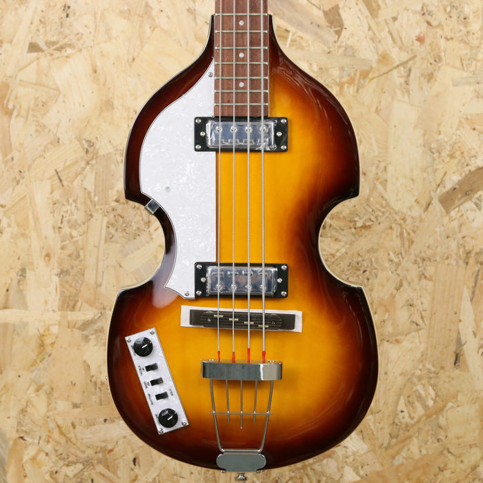 Hofner Ignition Violin Hollow Body Bass Sunburst - Left Handed - B-Stock
