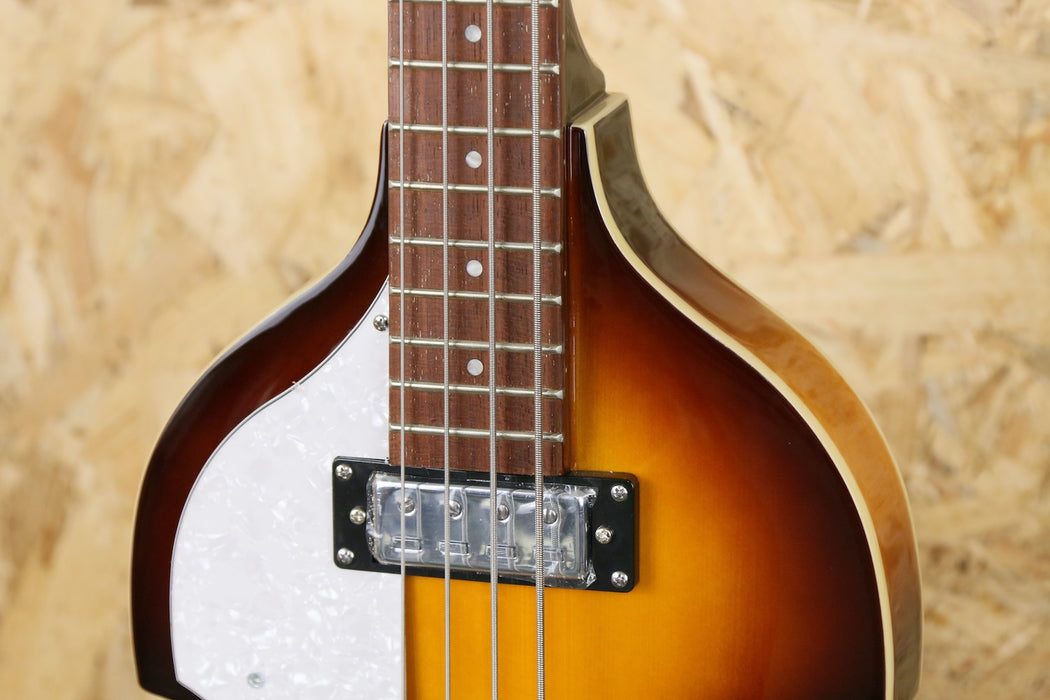 Hofner Ignition Violin Hollow Body Bass Sunburst - Left Handed - B-Stock
