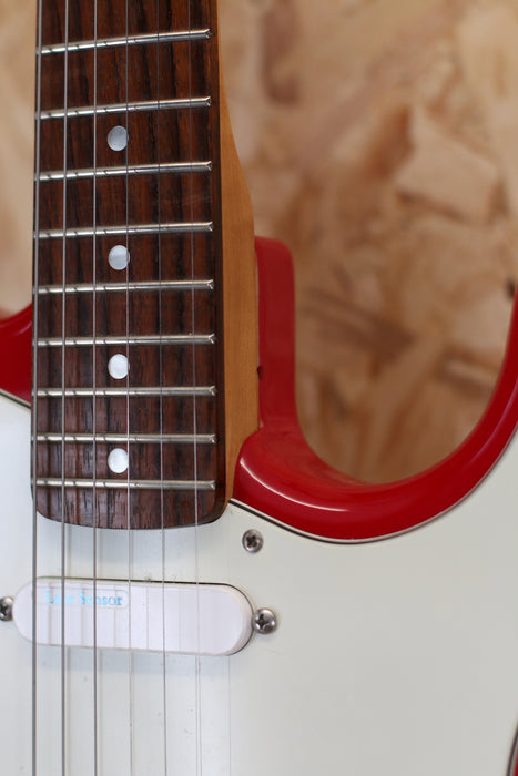 2002 Squier Affinity Stratocaster in  Red c/w Lace Sensor Pickups - Pre-Owned