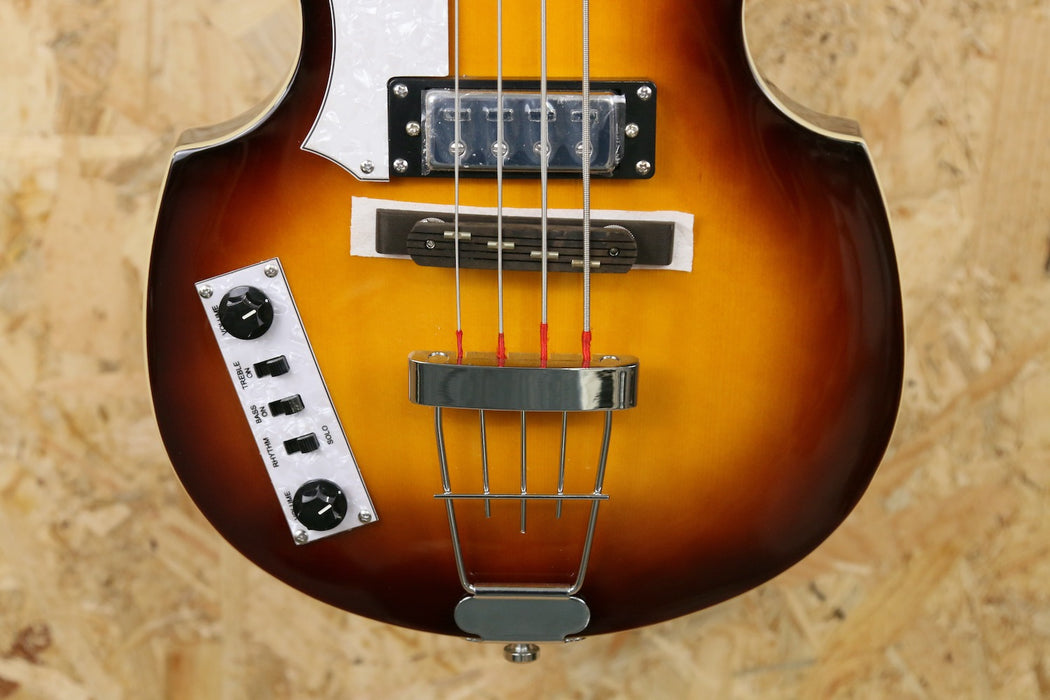 Hofner Ignition Violin Hollow Body Bass Sunburst - Left Handed - B-Stock