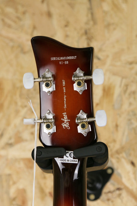 Hofner Ignition Violin Hollow Body Bass Sunburst - Left Handed - B-Stock