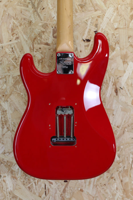 2002 Squier Affinity Stratocaster in  Red c/w Lace Sensor Pickups - Pre-Owned