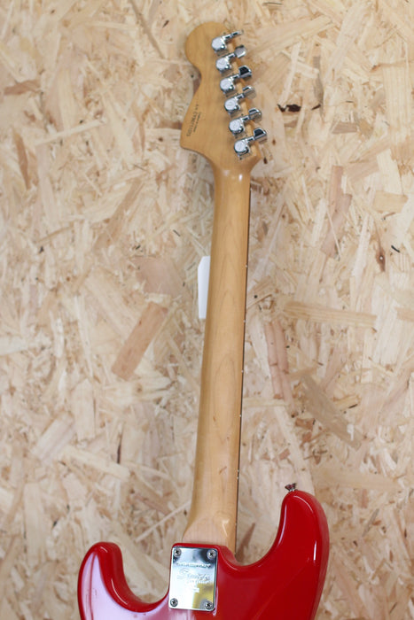 2002 Squier Affinity Stratocaster in  Red c/w Lace Sensor Pickups - Pre-Owned