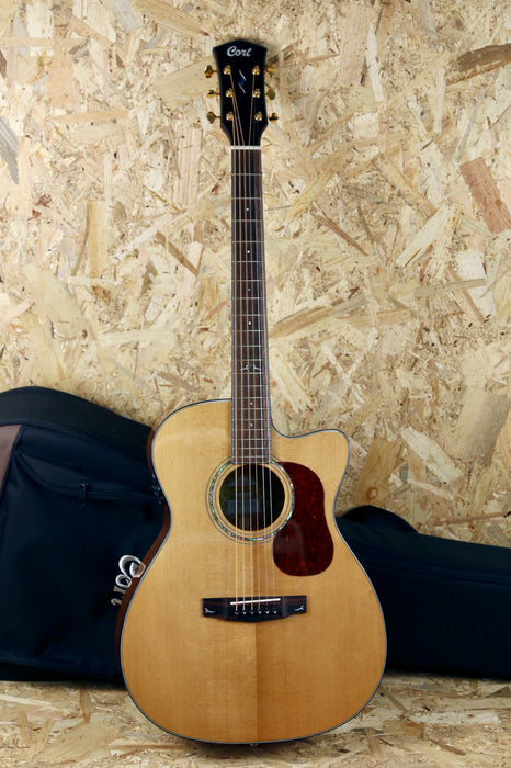 Cort Gold OC6 Electro Acoustic Cutaway Spruce/Mahogany All Solid Woods w/Gigbag - Pre-owned