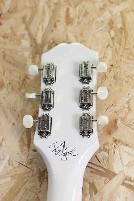 2022 Epiphone Billie Joe Armstrong Les Paul Junior in White w/OHSC - Pre-owned