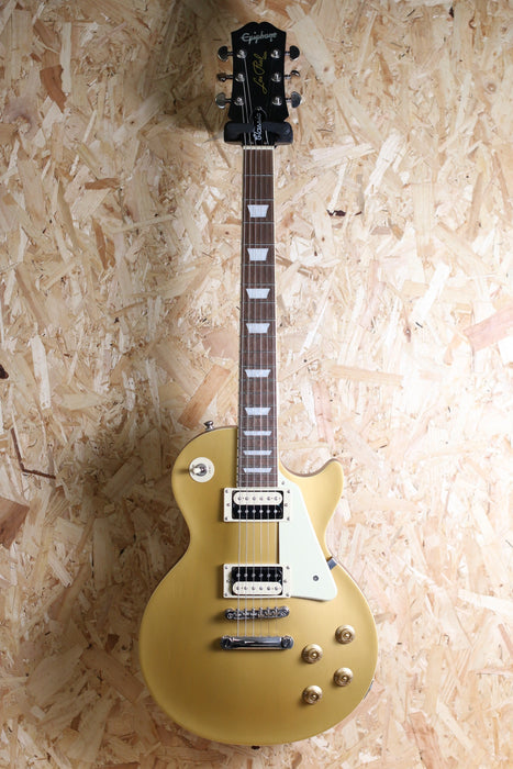 2021 Epiphone Les Paul Classic Worn, Worn Metallic Gold - Pre-Owned