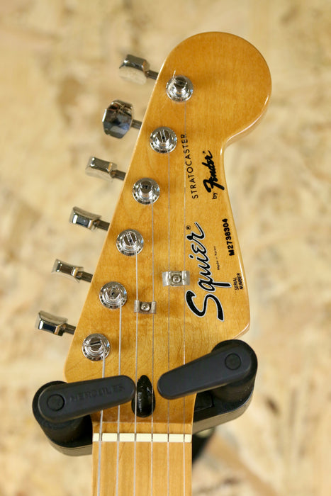 80/90's MIK Squier Stratocaster in Faded Red w/Maple - Pre-Owned