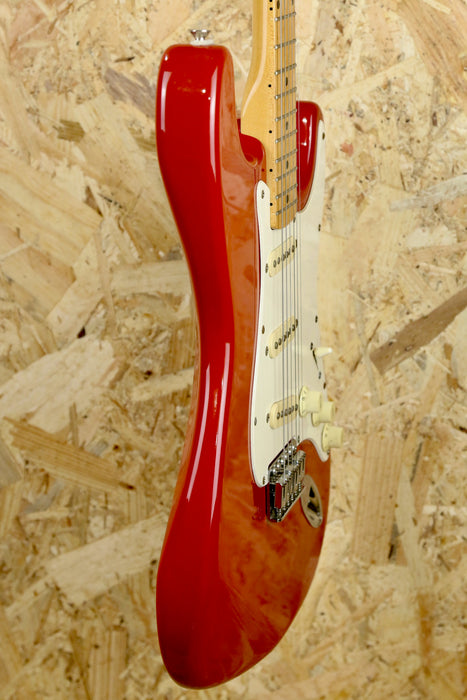 80/90's MIK Squier Stratocaster in Faded Red w/Maple - Pre-Owned