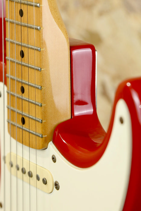 80/90's MIK Squier Stratocaster in Faded Red w/Maple - Pre-Owned