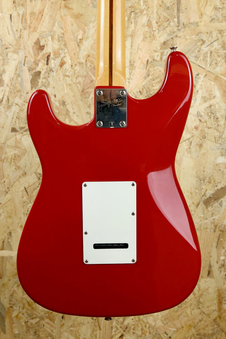 80/90's MIK Squier Stratocaster in Faded Red w/Maple - Pre-Owned