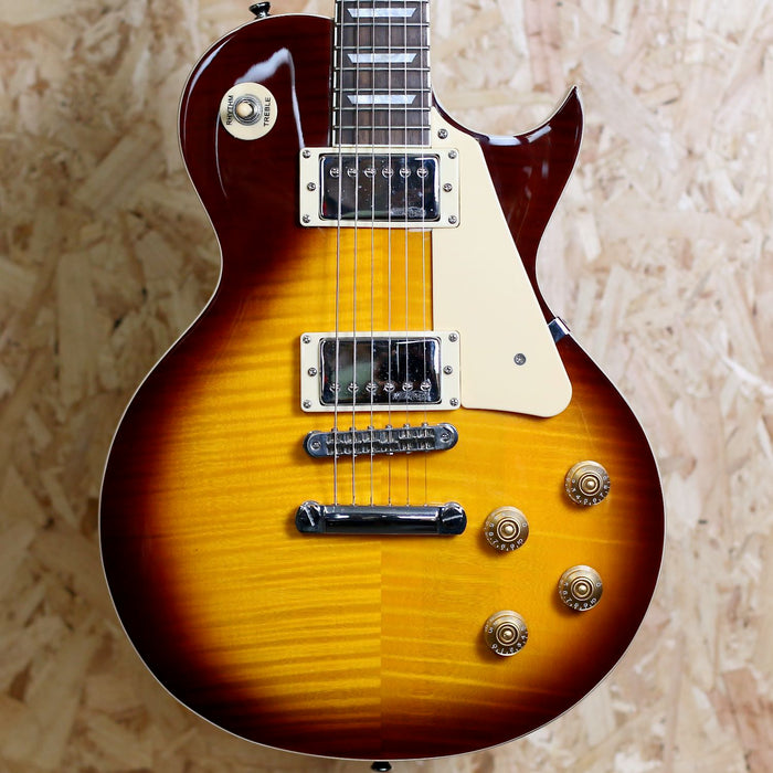 Vintage V100 Electric Guitar Flamed Iced Tea Burst - Pre-owned