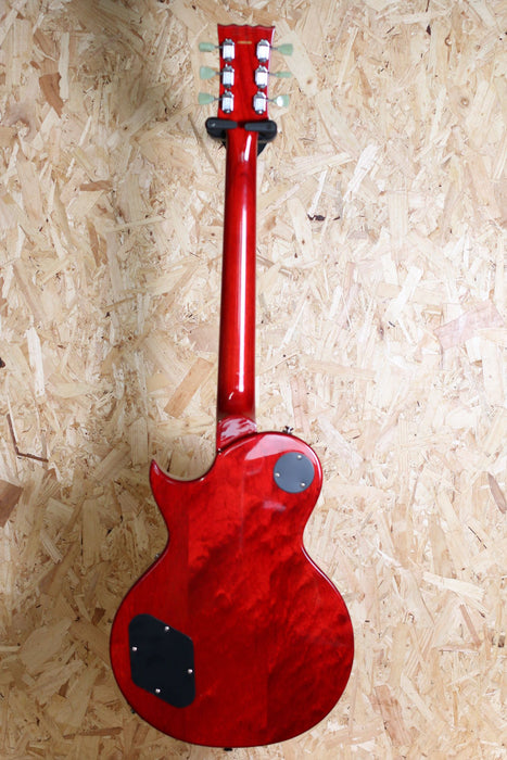 Vintage V100 Electric Guitar Cherry Red Burst AA Flame - Pre-owned