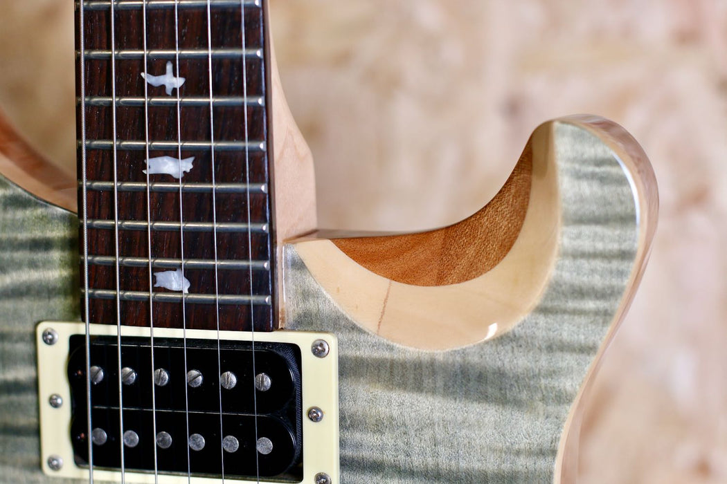 2018 PRS SE Custom 24 Trampas Green Flame Top w/Gigbag - Pre-owned