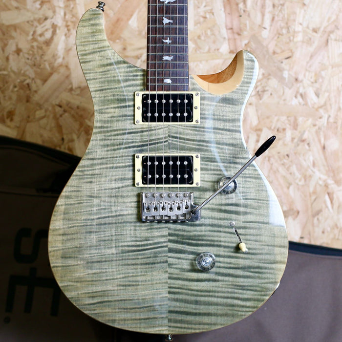2018 PRS SE Custom 24 Trampas Green Flame Top w/Gigbag - Pre-owned