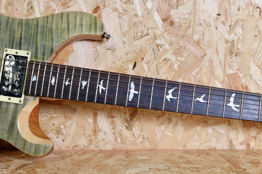 2018 PRS SE Custom 24 Trampas Green Flame Top w/Gigbag - Pre-owned